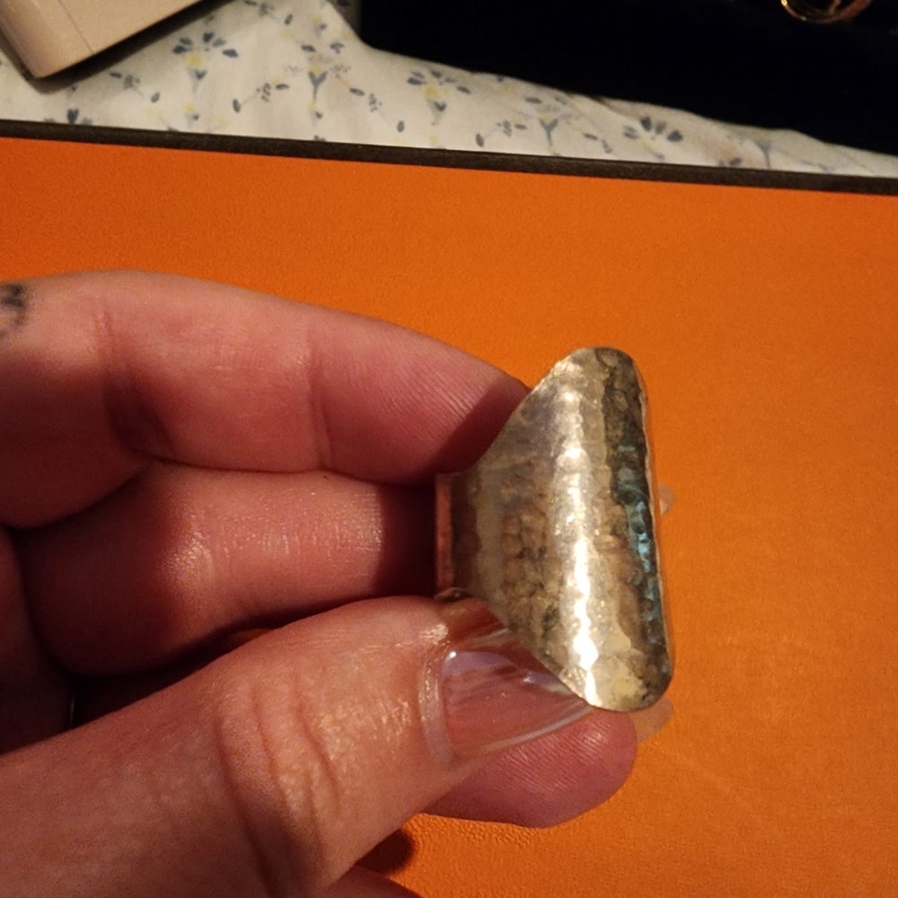 Hammered Gold-Tone Ring